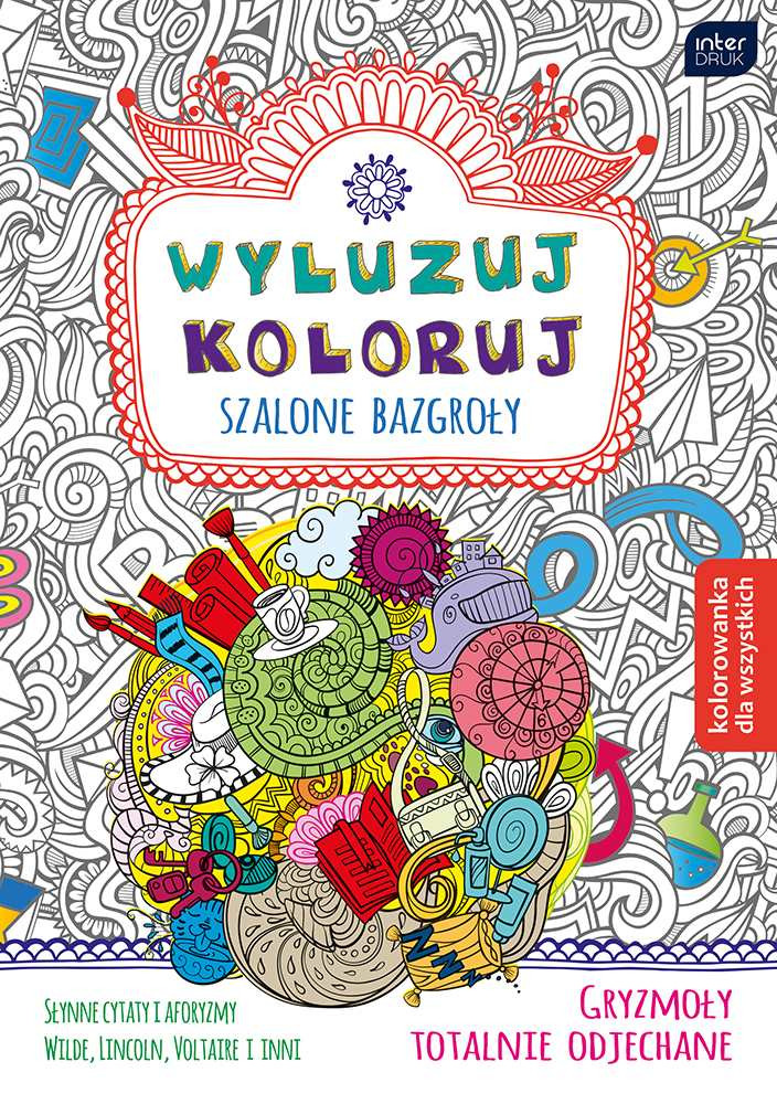 Kolorowanka dla dorosłych B5/32 Wyluzuj mix 4 wzory (7200) Interdruk